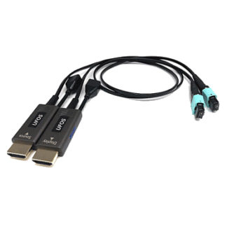 UFOS-HM-T610R610<BR>MPO光ケーブル使用HDMI ver2.1モニタエクステンダー/UFOS-HMシリーズ（送受信器セット）/TX6.1m-RX6.1m<BR>㈱スペクトル