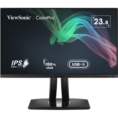 VP245623.8型ワイド液晶ディスプレイ/1920×1080/HDMI、DisplayPort、USB Type-C/ブラック/スピーカー/Full HD、IPSパネル、チルト、スウィーベル、ピボット、高さ調整ビューソニックジャパン㈱